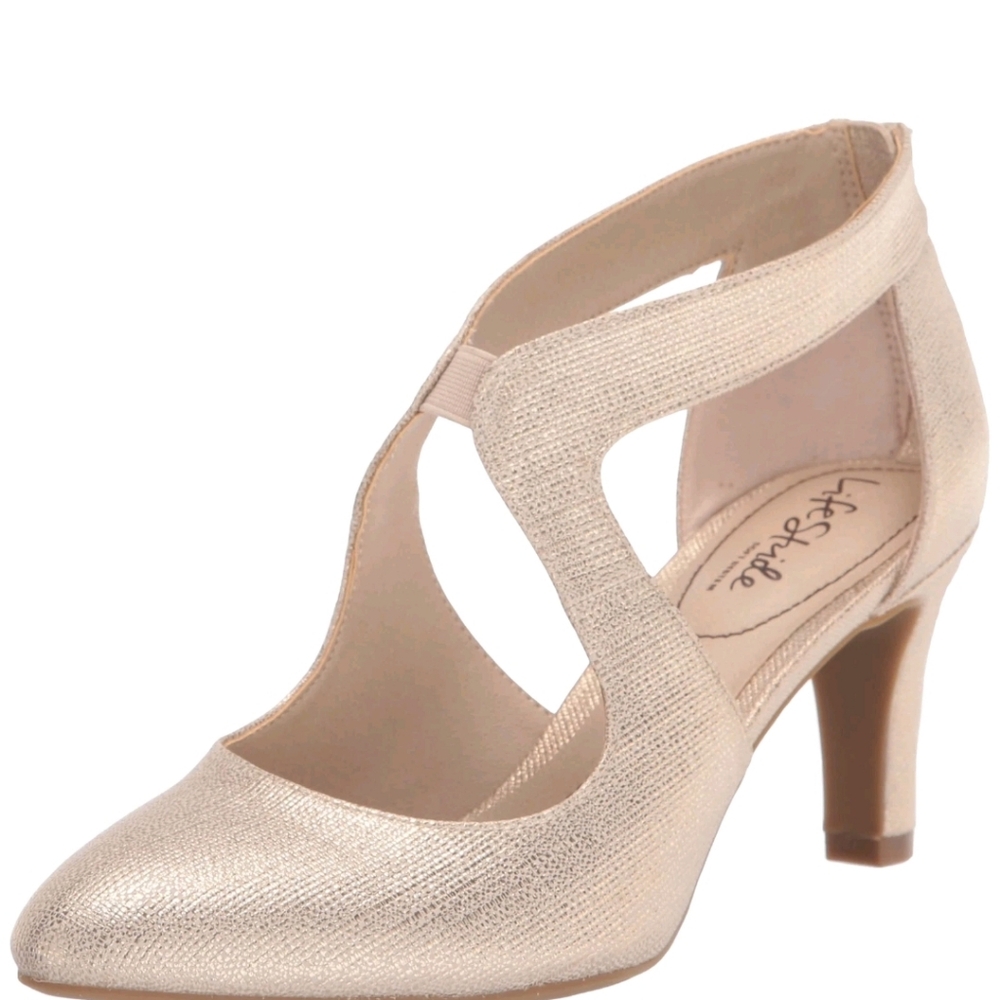 Life Stride Women's Giovanna 2 Elegant Platino  Heels